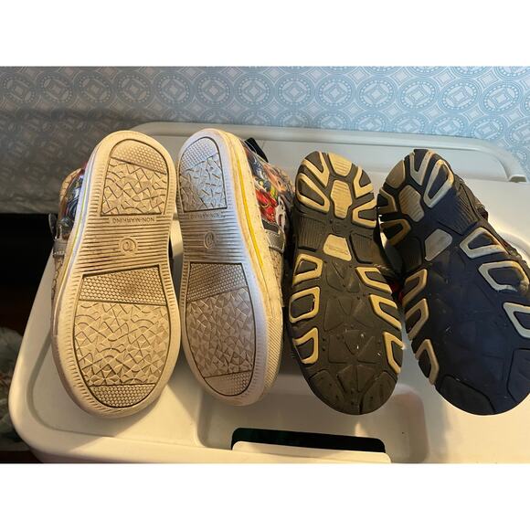 Paw Patrol high top sneakers & Cherokee brown sandals boy toddler size 10 - Picture 4 of 7